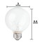 Philips 25w 120v Globe G25 E26 Vanity DuraMax Decorative Incandescent Light Bulb